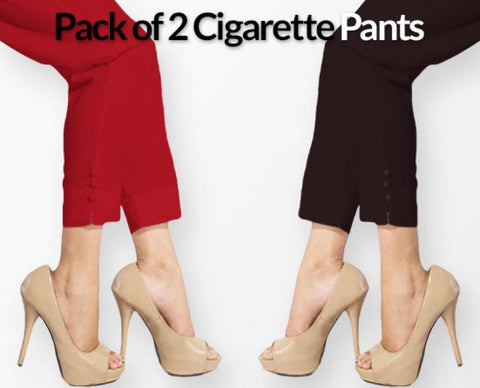 Pack of 2 Cigarette Pants