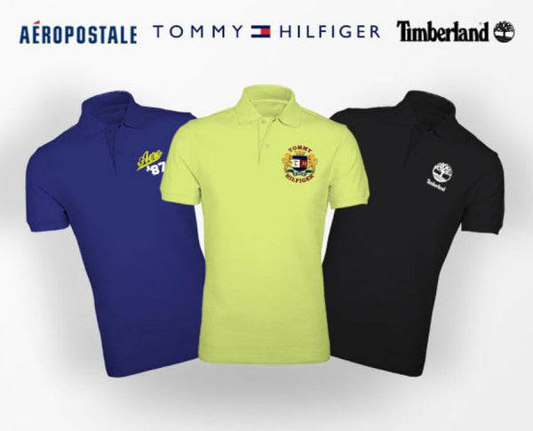 Pack of 3 Branded Replica Polo Shirts