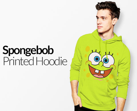 Spongebob Printed Pullover Hoodie