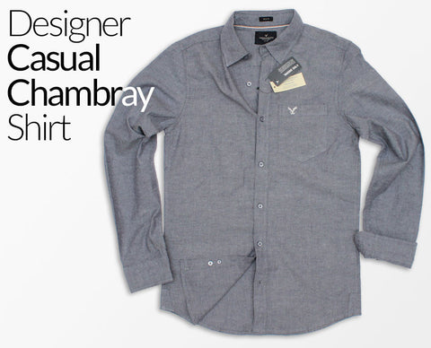 Designer Casual Chambray Shirt