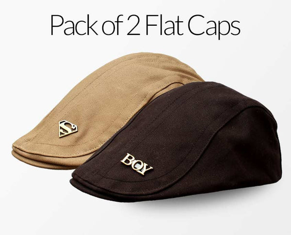 Pack of 2 Flat Caps