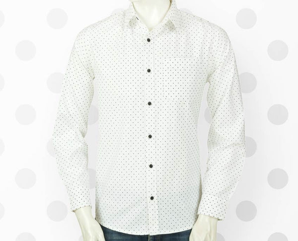 White Polka Dot Designer Shirt
