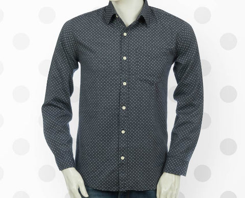 Blue Polka Dot Designer Shirt