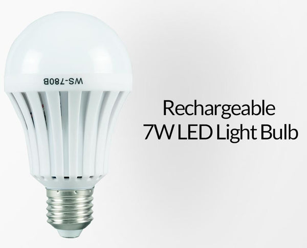 Rechargeable 7W LED Light Bulb