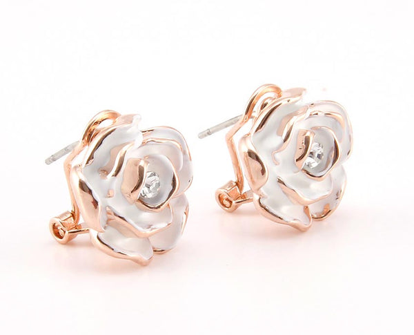 Floral Gold Plated Earrings