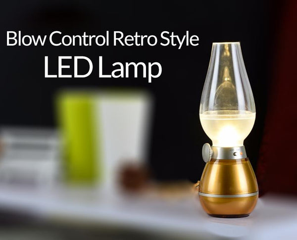 Blow Control Retro Style LED Lamp