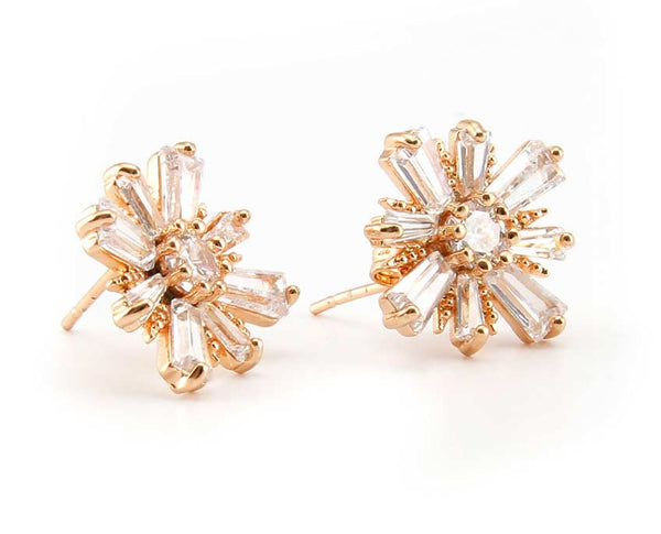 Star Gold Plated Stud Earrings