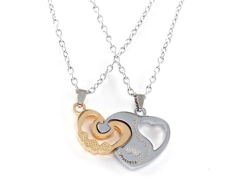 Heart Shaped Matching Pendants